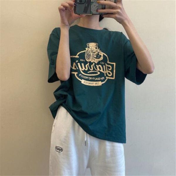 women's t-shirt european american style women t shirts print short sleeve o neck shirt femme cotton spandex, White
women's t-shirt european american style women t shirts print short sleeve o neck shirt femme cotton spandex, White