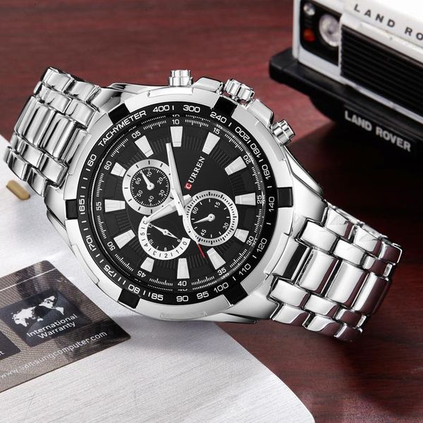 wristwatches 2021 curren watches men quartz fashion casual male sports watch full steel relogio masculino, Slivery;brown
wristwatches 2021 curren watches men quartz fashion casual male sports watch full steel relogio masculino, Slivery;brown