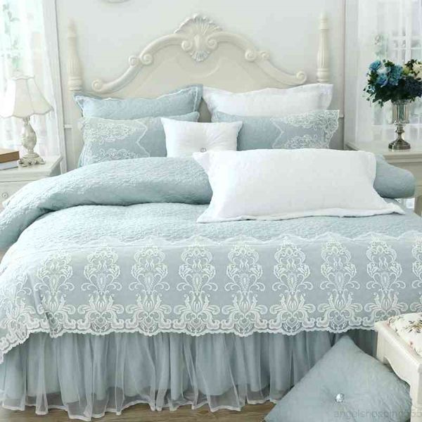 thick cotton winter lace princess girls bedding twin king size 4/8pcduvet cover bed skirt set pillowcase
thick cotton winter lace princess girls bedding twin king size 4/8pcduvet cover bed skirt set pillowcase