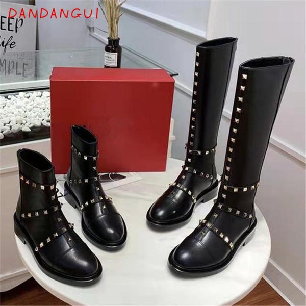 boots rivet nightclub luxury designer women riding high-quality real leather female autumn winter casual ladies shoes, Black
boots rivet nightclub luxury designer women riding high-quality real leather female autumn winter casual ladies shoes, Black