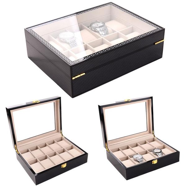 storage boxes & bins 2021 10 grids carbon fiber watch case box casing for hours sheath
storage boxes & bins 2021 10 grids carbon fiber watch case box casing for hours sheath
