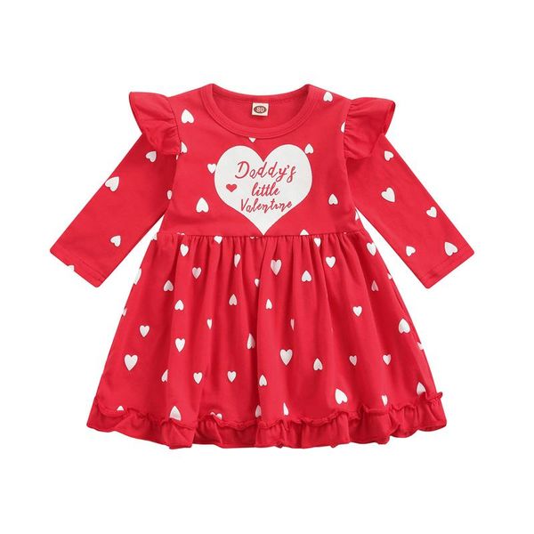 clothing sets girl's dress, heart letter print ruffle long sleeve round neck dress for party vacation, White
clothing sets girl's dress, heart letter print ruffle long sleeve round neck dress for party vacation, White
