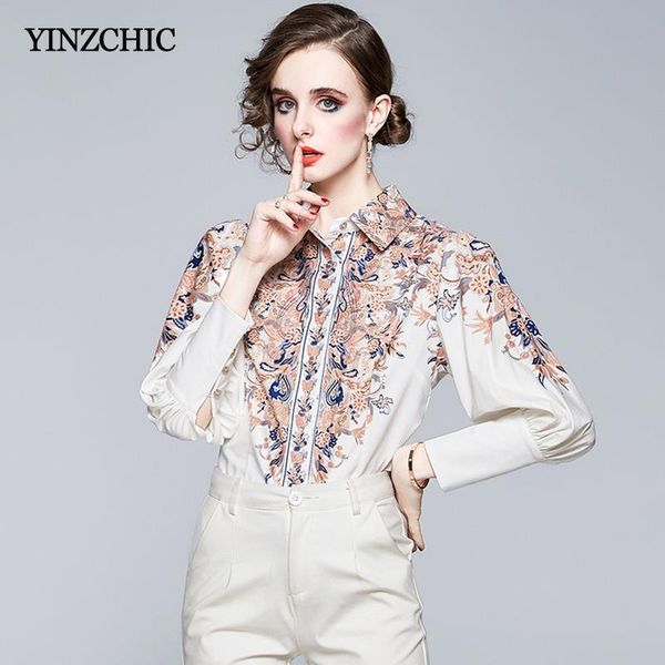 women's blouses & shirts vintage womans spring blouse female biz party floral printed ladies slim soft ear elegant for office lady, White
women's blouses & shirts vintage womans spring blouse female biz party floral printed ladies slim soft ear elegant for office lady, White