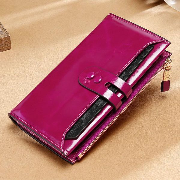 high-end leather lady purse hand bag doka bit retro oil wax wallet clip wallets, Red;black
high-end leather lady purse hand bag doka bit retro oil wax wallet clip wallets, Red;black