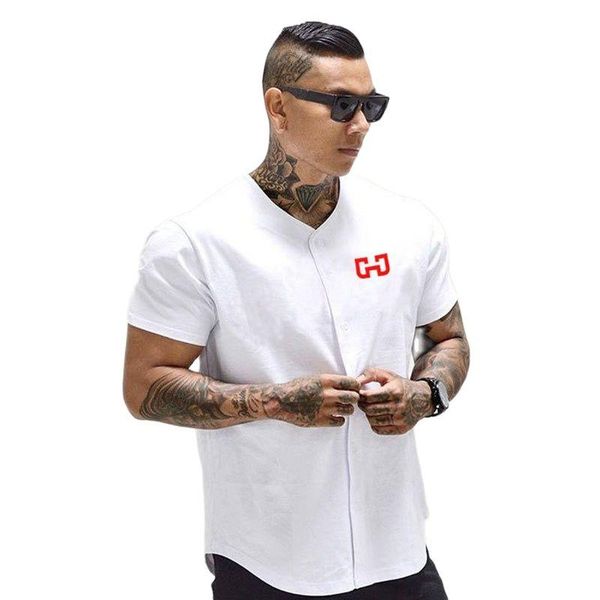 men's t-shirts summer baseball jersey arrival cropped tee men short sleeve tshirt sportswear, White;black
men's t-shirts summer baseball jersey arrival cropped tee men short sleeve tshirt sportswear, White;black