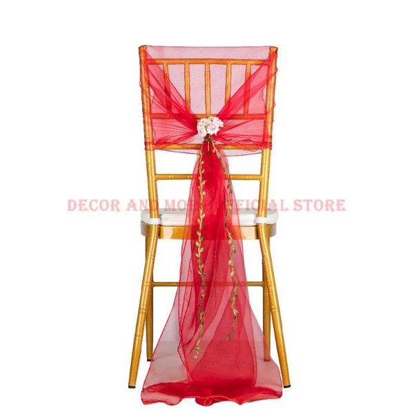 red organza chair cap outdoor wedding el banquet sash with flower decor hood for chiavari wholesale sashes
red organza chair cap outdoor wedding el banquet sash with flower decor hood for chiavari wholesale sashes