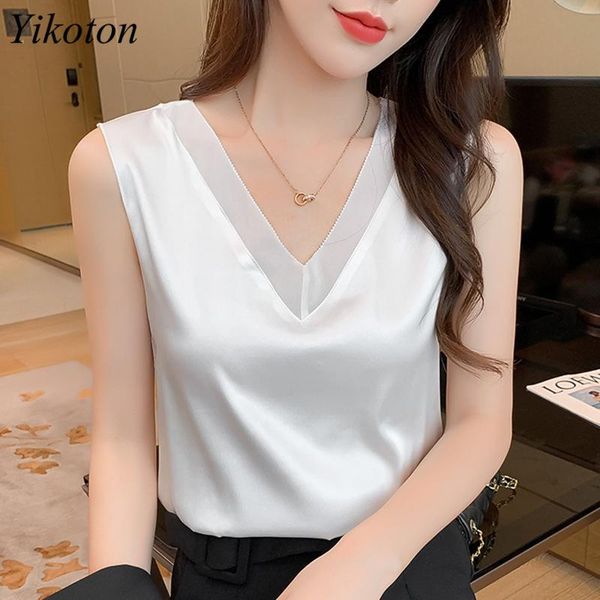 women's tanks & camis 2021 tank satin v-neck camisole summer women loose casual off-shoulder sleeveless clothing, White
women's tanks & camis 2021 tank satin v-neck camisole summer women loose casual off-shoulder sleeveless clothing, White
