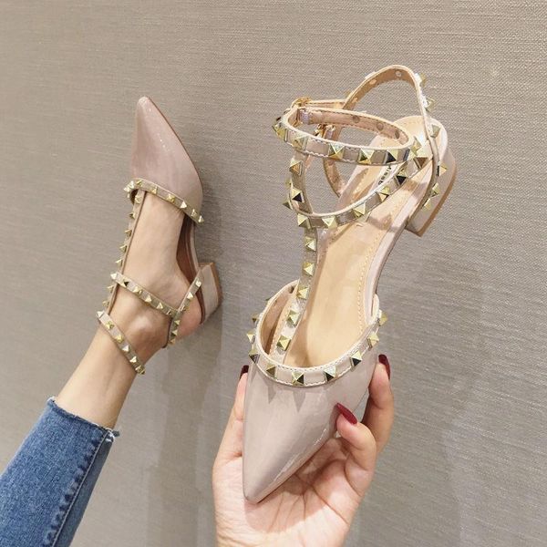 sandals baotou-buckle chunky heel women pointed rivet high heels fashion orange 2021 all-match high-heeled women's, Black
sandals baotou-buckle chunky heel women pointed rivet high heels fashion orange 2021 all-match high-heeled women's, Black