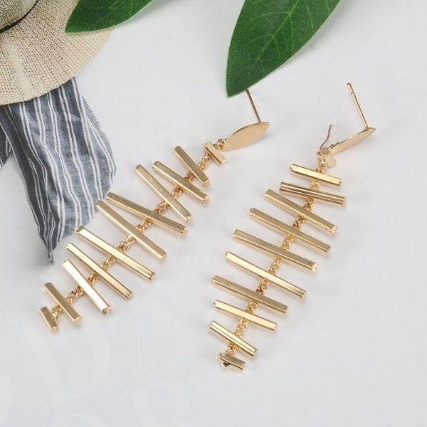 dangle & chandelier fashion earrings ear drop alloy fish bone long jewelry for women party wedding ll@17, Silver
dangle & chandelier fashion earrings ear drop alloy fish bone long jewelry for women party wedding ll@17, Silver