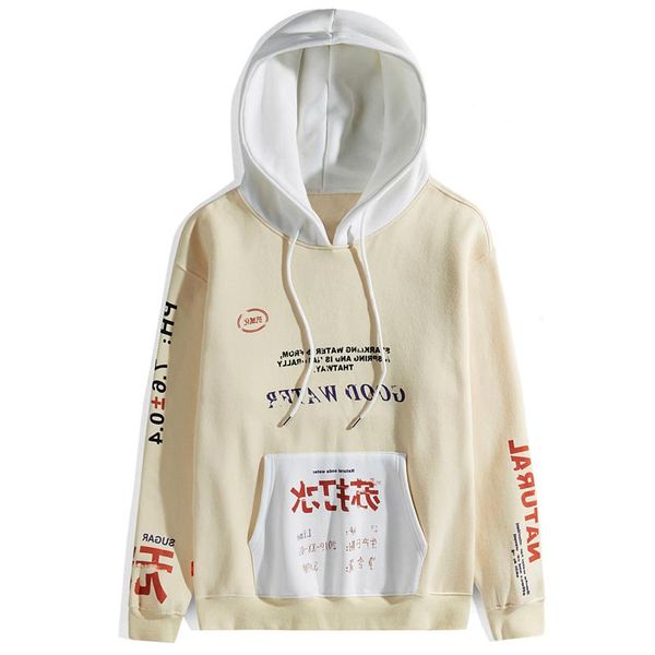 men's hoodies & sweatshirts letter kanji printed men hooded patchwork harajuku fashion pullover cotton streetwear unisex, Black
men's hoodies & sweatshirts letter kanji printed men hooded patchwork harajuku fashion pullover cotton streetwear unisex, Black