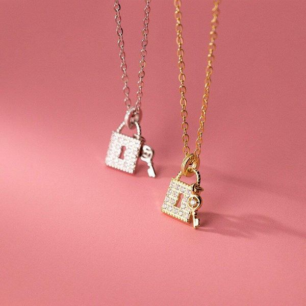 chains a00951 jazaz 925 luxury zircon key small lock pendant chain necklace for women genuine sterling silver punk birthday jewelry
chains a00951 jazaz 925 luxury zircon key small lock pendant chain necklace for women genuine sterling silver punk birthday jewelry