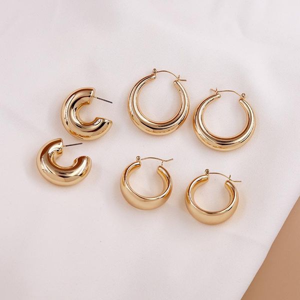 hoop & huggie fashion metal c shape earring for women high polish real gold plated zinc alloy earrings jewelry, Golden;silver
hoop & huggie fashion metal c shape earring for women high polish real gold plated zinc alloy earrings jewelry, Golden;silver