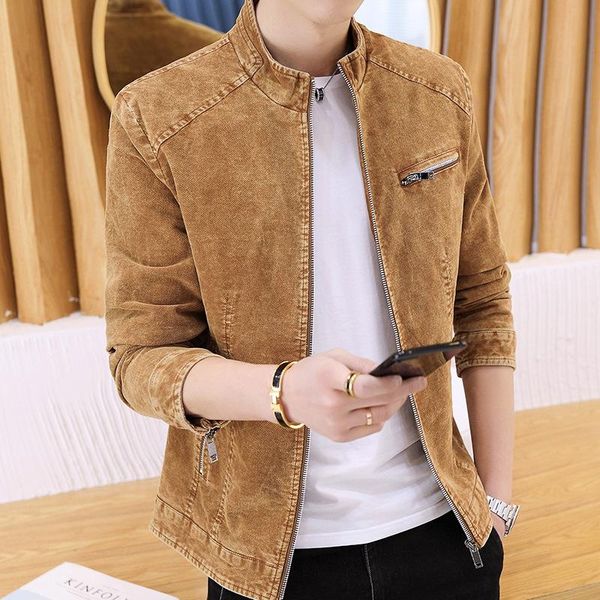 men's jackets boyfriend jacket cowboy coat spring youth casual male tide restoring ancient ways outside pure color to wear suits, Black;brown
men's jackets boyfriend jacket cowboy coat spring youth casual male tide restoring ancient ways outside pure color to wear suits, Black;brown