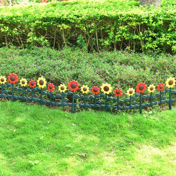 fencing, trellis & gates 60*34cm sunflower plastic edging 5pcs flowerbed fence garden picket plant borders easy to install outdoor 2021
fencing, trellis & gates 60*34cm sunflower plastic edging 5pcs flowerbed fence garden picket plant borders easy to install outdoor 2021