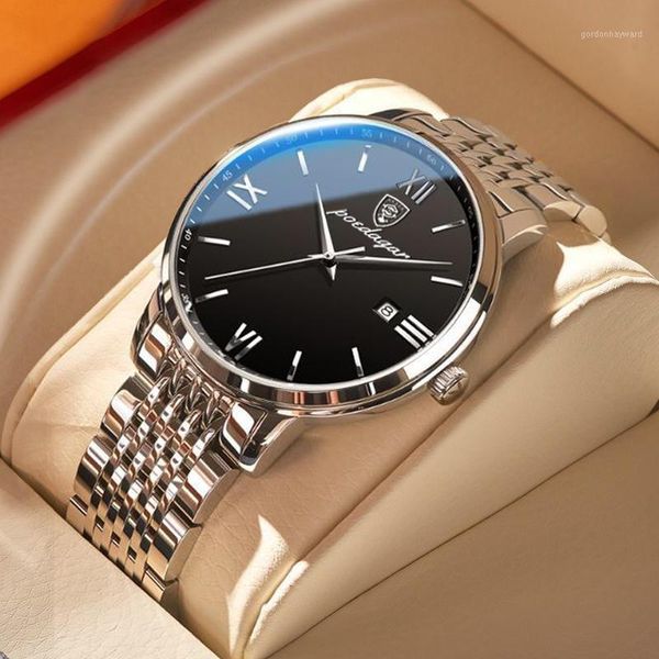 wristwatches poedagar brand men watches 2021 luxury designer stainless steel waterpoof luminous japan quartz fashion simple watch gifts, Slivery;brown
wristwatches poedagar brand men watches 2021 luxury designer stainless steel waterpoof luminous japan quartz fashion simple watch gifts, Slivery;brown