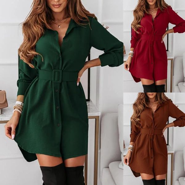 casual dresses 2021 autumn elegant office lady blouse women solid long sleeves shift above knee shirt, Black;gray
casual dresses 2021 autumn elegant office lady blouse women solid long sleeves shift above knee shirt, Black;gray