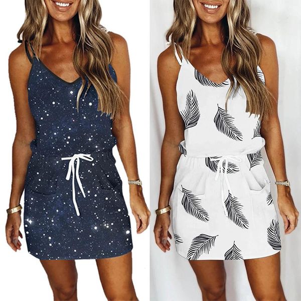 casual dresses v-neck women's striped drawstring dress and comfortable printed sling summer pockets patchwork, Black;gray
casual dresses v-neck women's striped drawstring dress and comfortable printed sling summer pockets patchwork, Black;gray