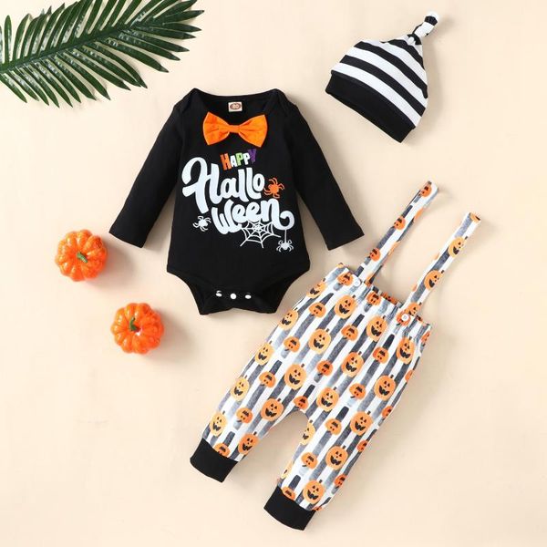 clothing sets halloween kids baby girls long sleeve letter bodysuits print pumpkin overalls hat toddler infant clothes set 3pcs 9m-3y, White
clothing sets halloween kids baby girls long sleeve letter bodysuits print pumpkin overalls hat toddler infant clothes set 3pcs 9m-3y, White