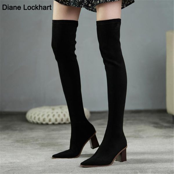 boots kid suede heels thick heel long stretch thigh autumn winter over-the-knee, Black
boots kid suede heels thick heel long stretch thigh autumn winter over-the-knee, Black