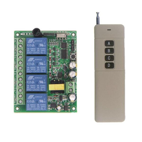 smart home control wireless remote switch ac220v four-way to water pump motor fan horn and solenoid valve power off
smart home control wireless remote switch ac220v four-way to water pump motor fan horn and solenoid valve power off