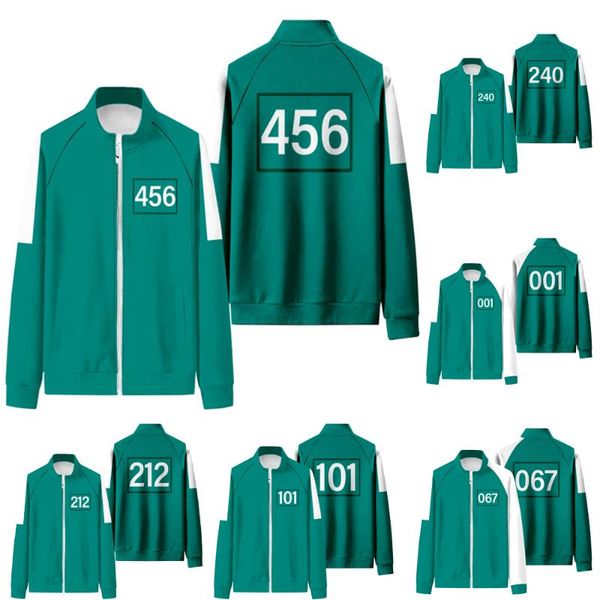 men's jackets squid game jacket hoodies men/women 456 harajuku 067 sweatshirt casual clothes, Black;brown
men's jackets squid game jacket hoodies men/women 456 harajuku 067 sweatshirt casual clothes, Black;brown