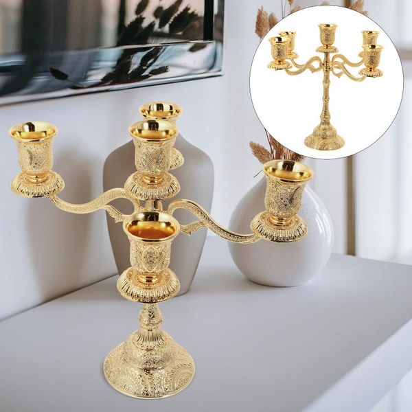 candle holders 1pc european style candlestick decor five heads relief candleholder craft golden
candle holders 1pc european style candlestick decor five heads relief candleholder craft golden