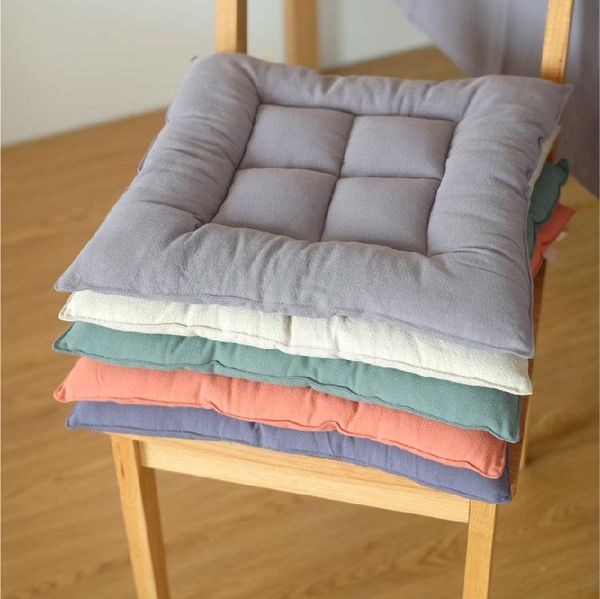 cushion/decorative pillow 40x40cm japanese-style cotton linen thick chair pad comfortable solid color dining seat cushion mat
cushion/decorative pillow 40x40cm japanese-style cotton linen thick chair pad comfortable solid color dining seat cushion mat