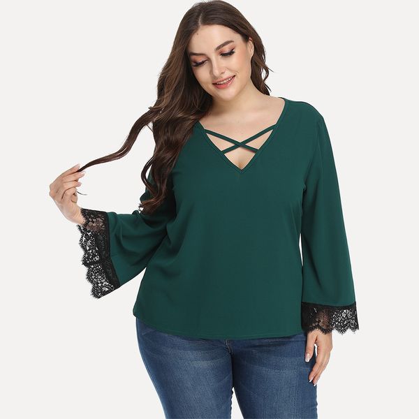 Plus size Dresses Hy363711# Loose Large Similar Long Sleeve T-shirt Solid V-ne Sweet, Green
Plus size Dresses Hy363711# Loose Large Similar Long Sleeve T-shirt Solid V-ne Sweet, Green