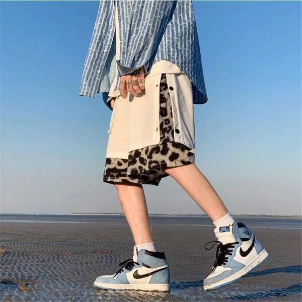 men's shorts hip hop leopard print male summer loose gothic cool black trousers fashion high street cargo men, White;black
men's shorts hip hop leopard print male summer loose gothic cool black trousers fashion high street cargo men, White;black