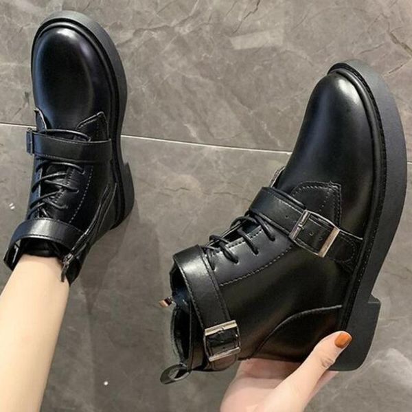 boots women's autumn and winter shoes for women belt buckle side zip bare platform casual short tube booties ll672, Black
boots women's autumn and winter shoes for women belt buckle side zip bare platform casual short tube booties ll672, Black