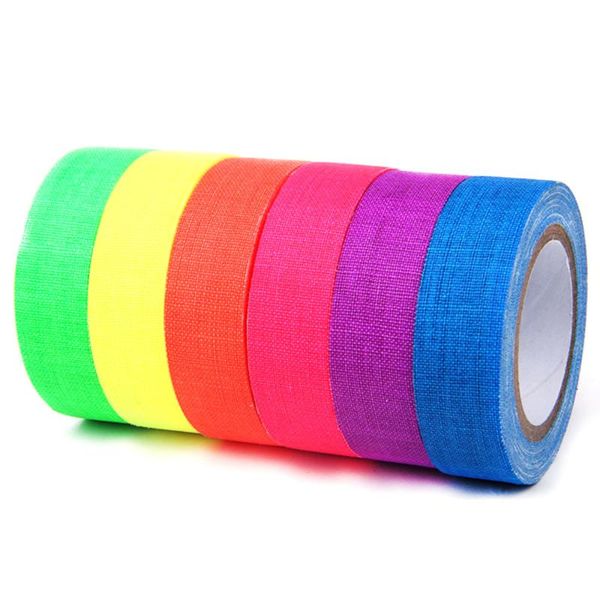 party decoration 6pcs/set uv gaffer fluorescent tape blacklight reactive glow in the dark neon cloth safety warning home
party decoration 6pcs/set uv gaffer fluorescent tape blacklight reactive glow in the dark neon cloth safety warning home