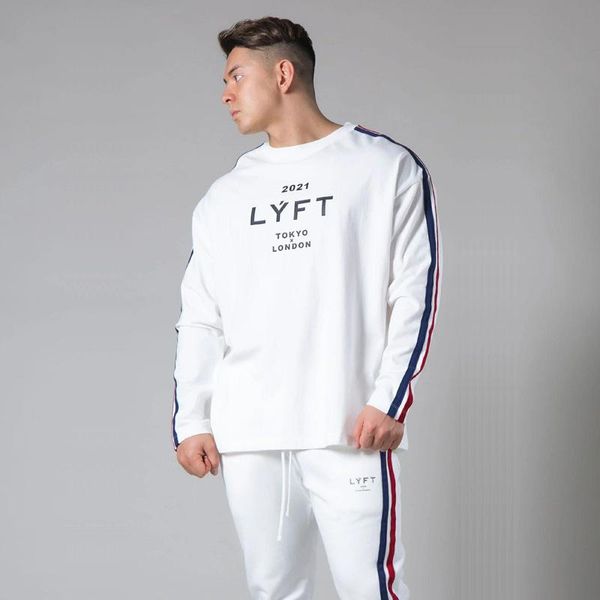 men's t-shirts 2021 spring muscle brothers tide brand stretch long-sleeved t-shirt ins sports and fitness bottoming shirt, White;black
men's t-shirts 2021 spring muscle brothers tide brand stretch long-sleeved t-shirt ins sports and fitness bottoming shirt, White;black
