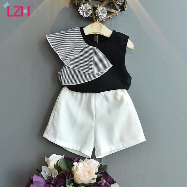 fashion baby girls clothes sets summer short sleeve shorts outfit splicing 2pcs suit for kids 2-6 year children clothing, White
fashion baby girls clothes sets summer short sleeve shorts outfit splicing 2pcs suit for kids 2-6 year children clothing, White