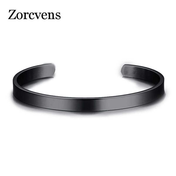 zorcvens high polished mirror stainless steel cuff bangles bracelets for men woman gifts q0719, Black
zorcvens high polished mirror stainless steel cuff bangles bracelets for men woman gifts q0719, Black