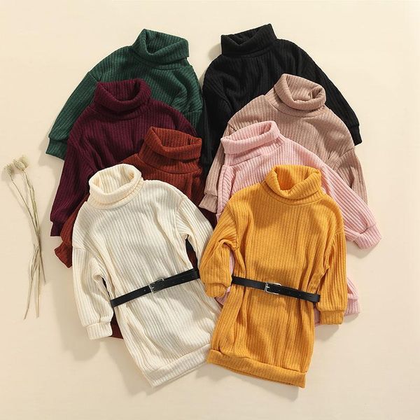 pullover fashion kids girls autumn sweater dress with belt outfits children long sleeve knit straight knee length 2-7 years, Blue
pullover fashion kids girls autumn sweater dress with belt outfits children long sleeve knit straight knee length 2-7 years, Blue
