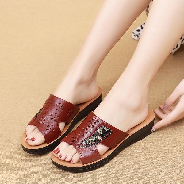 sandals 2021 women leather thick bottom open toe women's slip on casual wedge slippers ladies beach, Black
sandals 2021 women leather thick bottom open toe women's slip on casual wedge slippers ladies beach, Black