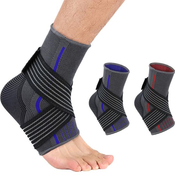 ankle support gobygo 1pcs compression straps basketball football band avoid injuries running fitness protective gear, Blue;black
ankle support gobygo 1pcs compression straps basketball football band avoid injuries running fitness protective gear, Blue;black