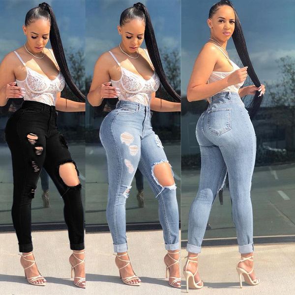 women's pants & capris trendy woman ripped denim jeans high waist boyfriend fashion long women summer clothing, Black;white
women's pants & capris trendy woman ripped denim jeans high waist boyfriend fashion long women summer clothing, Black;white