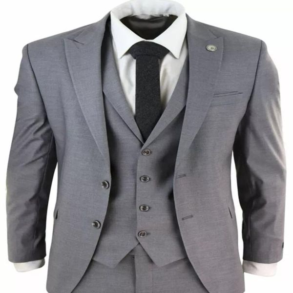 men's suits & blazers grey slim fit groom wear wedding for custom made 3 pieces jacket+vest+pants business coat trajes a medida, White;black
men's suits & blazers grey slim fit groom wear wedding for custom made 3 pieces jacket+vest+pants business coat trajes a medida, White;black