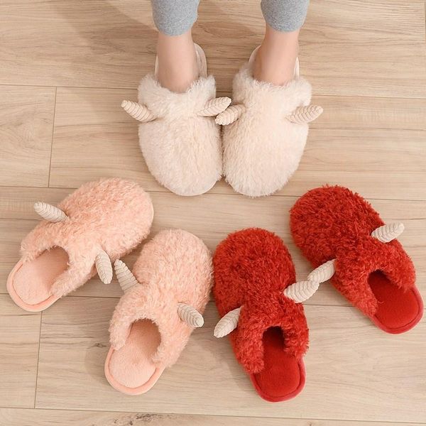 women slippers cartoon animal deer angle soft plush home cotton fur slides winter warm shoes woman men house floor slippe, Black
women slippers cartoon animal deer angle soft plush home cotton fur slides winter warm shoes woman men house floor slippe, Black