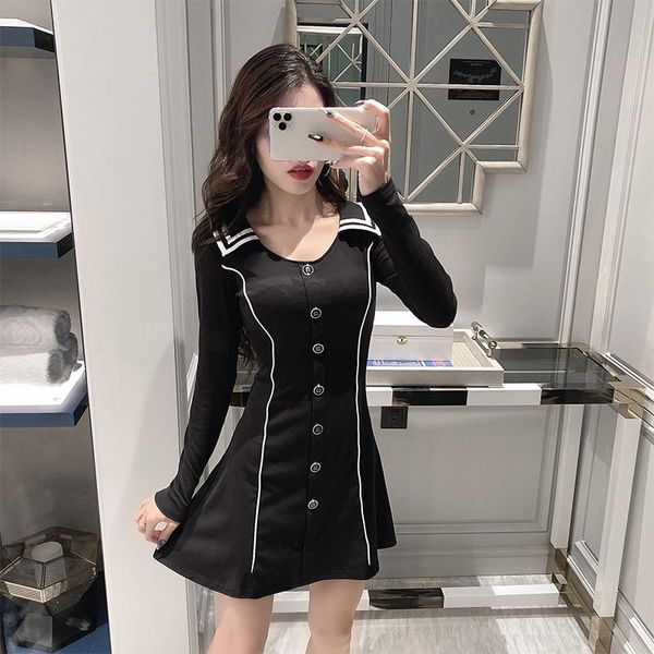 casual dresses coigarsam women dress autumn 2022 office lady korea style long sleeve solid high waist v-neck blue black robe, Black;gray
casual dresses coigarsam women dress autumn 2022 office lady korea style long sleeve solid high waist v-neck blue black robe, Black;gray