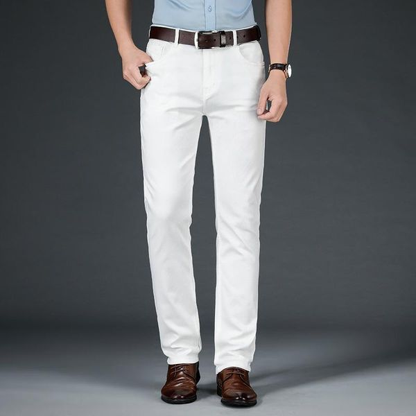 men's jeans classic style white business smart casual fashion denim pants advanced stretch cotton trousers male brand clothing, Blue
men's jeans classic style white business smart casual fashion denim pants advanced stretch cotton trousers male brand clothing, Blue