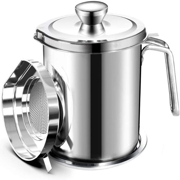 storage bottles & jars kitchen stainless steel filter oil can container kettle tank with cooking household tools 1.7l
storage bottles & jars kitchen stainless steel filter oil can container kettle tank with cooking household tools 1.7l