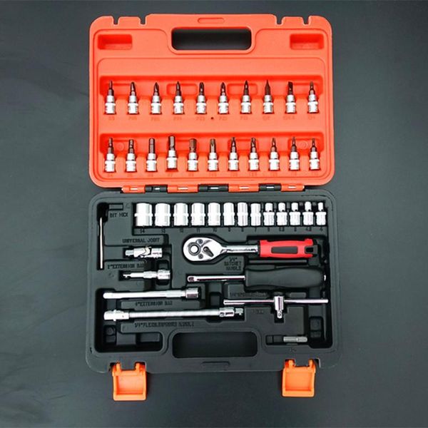 tool organizers 46-piece tools box professional socket wrench set car repair kit small waterproof case caixa ferramenta eb5tb
tool organizers 46-piece tools box professional socket wrench set car repair kit small waterproof case caixa ferramenta eb5tb