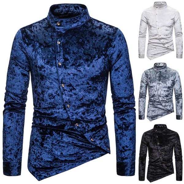 men's casual shirts men shirt blouse inclined button cashew flower irregular henry collar high-grade long sleeve, White;black
men's casual shirts men shirt blouse inclined button cashew flower irregular henry collar high-grade long sleeve, White;black