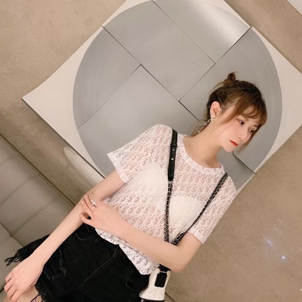 shirt d house full printed lettered hollow round neck women's loose hin bottomed short sleeve 2021 summer, White
shirt d house full printed lettered hollow round neck women's loose hin bottomed short sleeve 2021 summer, White