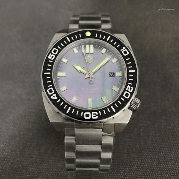 wristwatches san martin sh068 cool big stainless steel diver men watches sapphire glass 500m waterproof automatic mechanical wrist watch, Slivery;brown
wristwatches san martin sh068 cool big stainless steel diver men watches sapphire glass 500m waterproof automatic mechanical wrist watch, Slivery;brown
