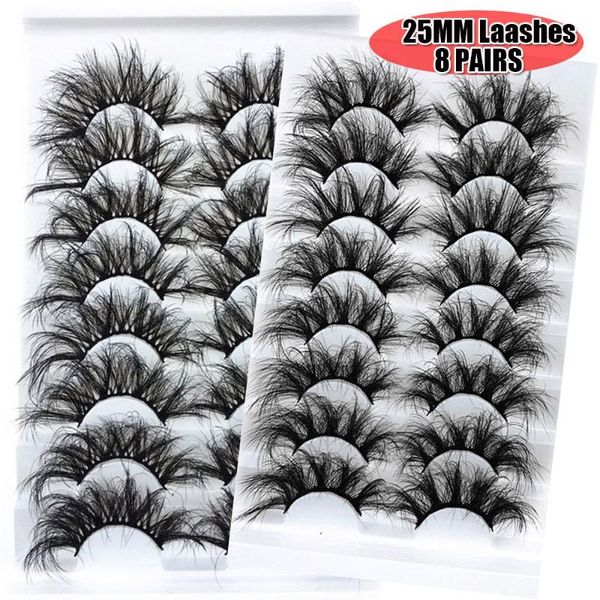 false eyelashes 8 pairs 25mm 6d mink glam thick wispy fluffy messy long lashes extension cruelty eye makeup accessories
false eyelashes 8 pairs 25mm 6d mink glam thick wispy fluffy messy long lashes extension cruelty eye makeup accessories