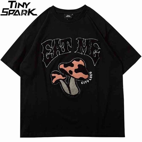 men streetwear harajuku t shirt hip hop mushroom letter tshirt fashion summer cotton loose short sleeve tees black 210409, White;black
men streetwear harajuku t shirt hip hop mushroom letter tshirt fashion summer cotton loose short sleeve tees black 210409, White;black