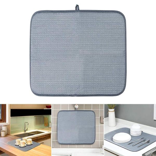 mats & pads washable microfiber dish drying mat extra large counter absorbent pad drainer for kitchen 41*46cm
mats & pads washable microfiber dish drying mat extra large counter absorbent pad drainer for kitchen 41*46cm